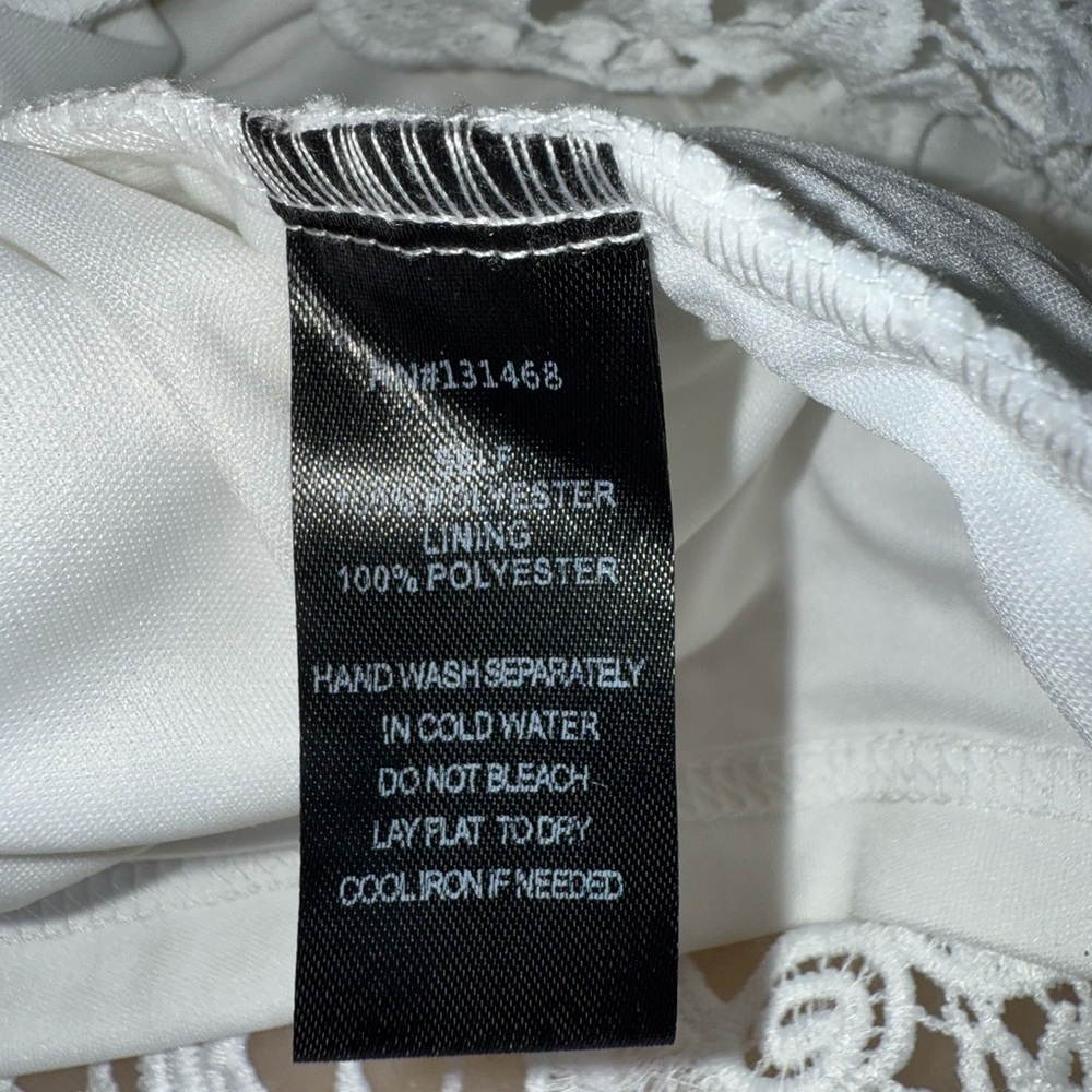 NWT Vici Collection Nordstrom White Crochet Lace Long Sleeve Sheath Dress Large - Picture 10 of 15